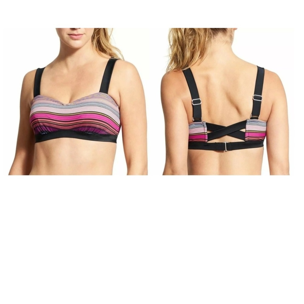 Athleta Capri Stripe Bikini Top Size 34B/C